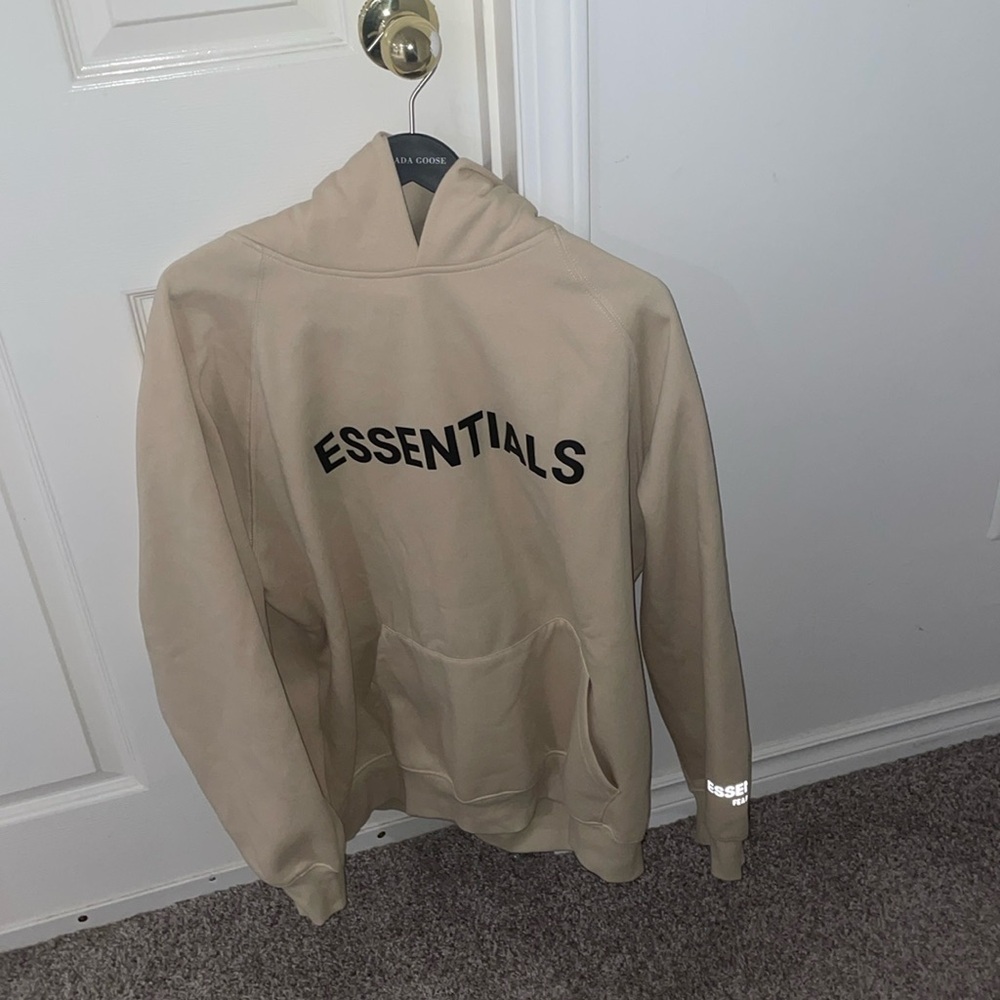 Cream essentials hoodie